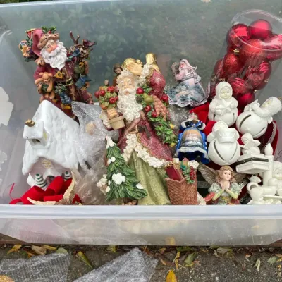 Christmas Mystery Lot – Santa Figurines, Angels, Ornaments & Holiday Décor