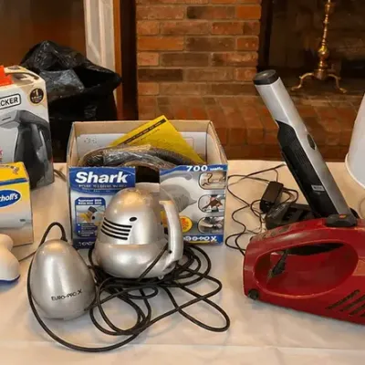 Assorted Small Appliances – Shark, Oreck, Dr. Scholl’s, Black & Decker & KISS Portable Hair Dryer