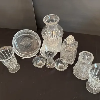 Vintage Cut Glass & Crystal Decorative Collection – Marquis by Waterford – 9 Pieces