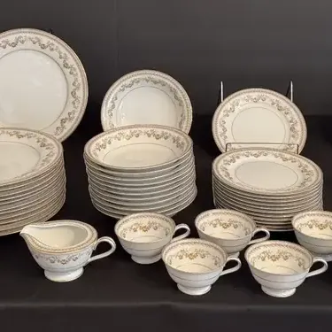Noritake Shelburne 5316 China with 12 Cups & Serving Pieces
