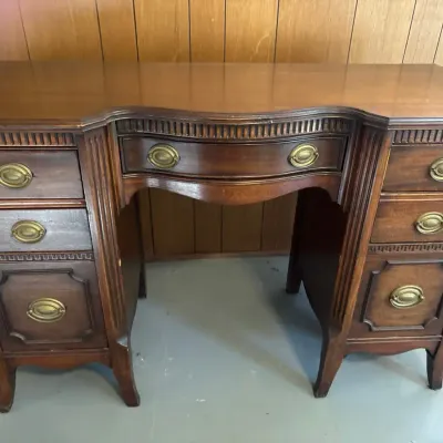 Vintage Double Pedestal Executive Desk