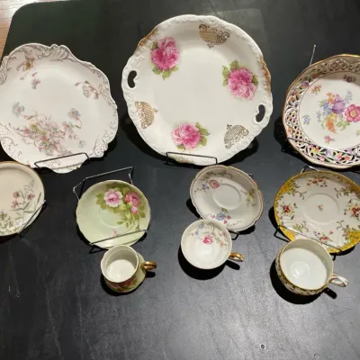 Rosenthal, Scherzer & Lefton Floral China, 10 Pieces