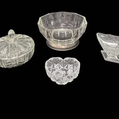 Anchor Hocking & Indiana Crystal And Pressed Glass