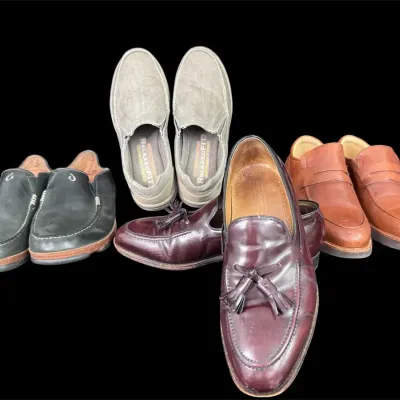 Four Pair High-End Men’s Slip On Shoes