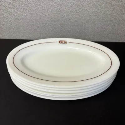 Set Of 6 Vintage Pyrex 11.5” Oval Plates