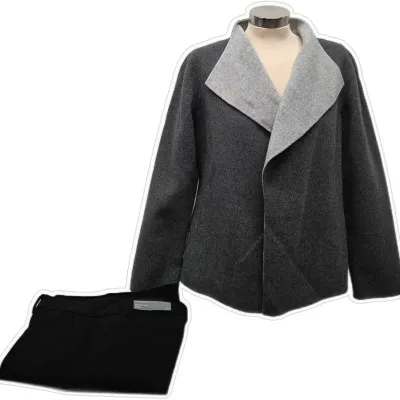Talbots double face Wing Collar Wool Jacket & 2 Pair Of Dress Slacks