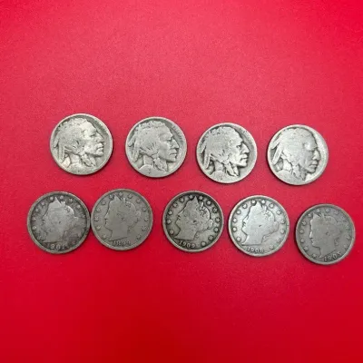 Liberty Head V-Nickels And Buffalo Nickels