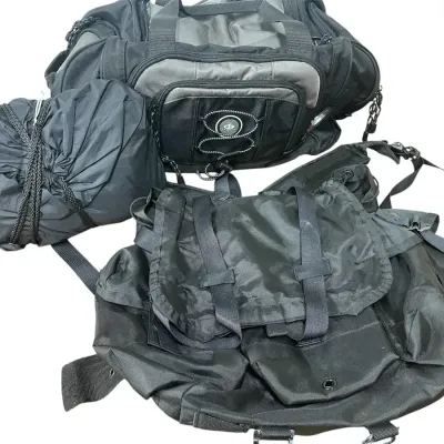 Tactical Field Backpack And Black Hydrotech Small Duffel Bag 