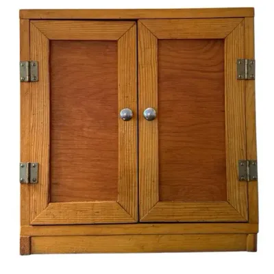 Vintage Shaker Style Two-Door Tabletop Wooden Cabinet/Spice Box