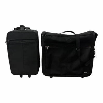 Pair Of Black Travel Suitcases