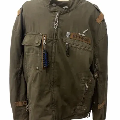 Size XL Men’s Olive Green Harley-Davidson Sportster Riding Jacket 