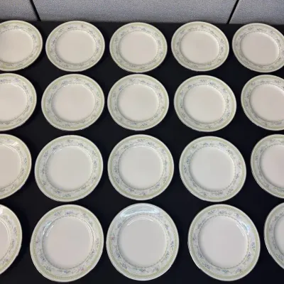 20 Vintage Noritake DELIGHT 7229 Ivory China 6.5” Bread And Butter Plates