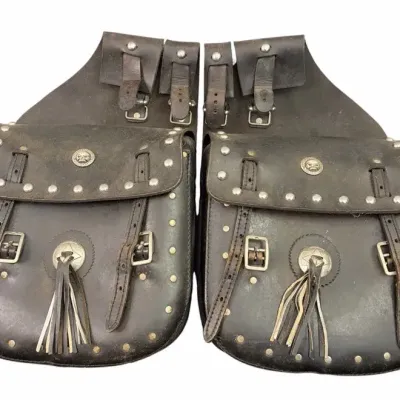 Vintage Harley Davidson Leather Saddlebags