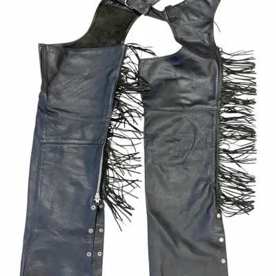 Size Large Vintage Steer Brand Leather Riding Chaps