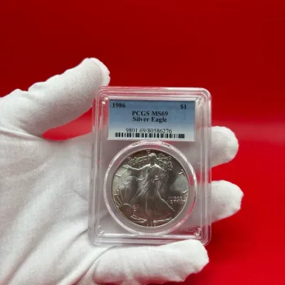 First Year Of Issue - 1986 PCGS Graded MS69 American Silver Eagle