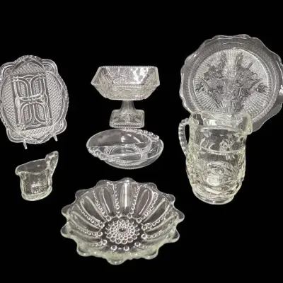 Great Embossed And Clear Glass