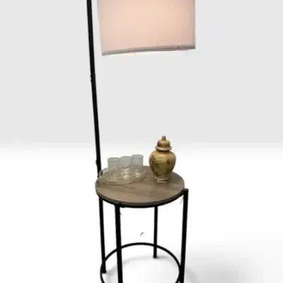 Side Table With Ginger Jar And Glasses 