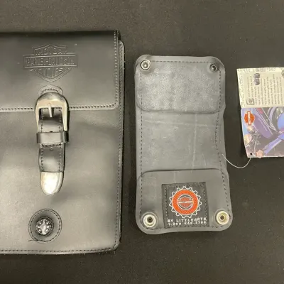 Harley-Davidson Black Leather Accessory Items 
