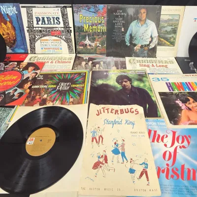 Vinyl Albums And Music Books