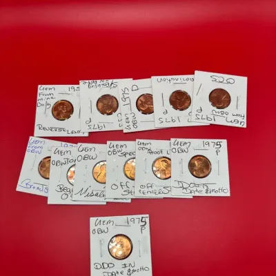 Lot Of 12 Error Lincoln Head Cents
