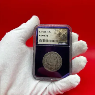NGC Graded - 1904-O Barber Half Dollar Genuine Slabbed