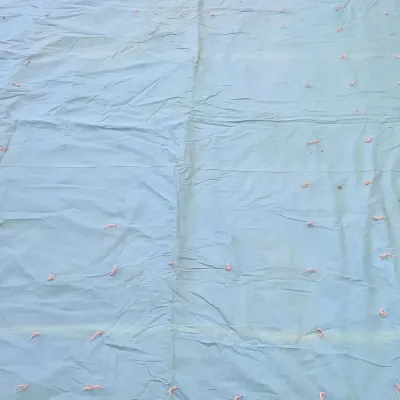 Vintage Tied Quilt Handmade With Pink Yarn Tufts