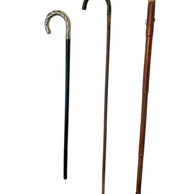 Vintage Black & Brown Walking Canes