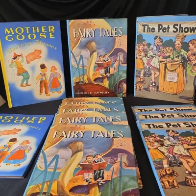 Vintage Books- Nursery Rhymes, Fairy Tales & The Pet Show