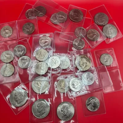 Amazing Collection Of Half Dollars And Dollar Coins