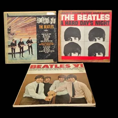 3  Vintage Beatles Vinyl Albums 4 Of 4