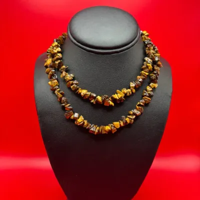 32” Tiger’s Eye Statement Necklace