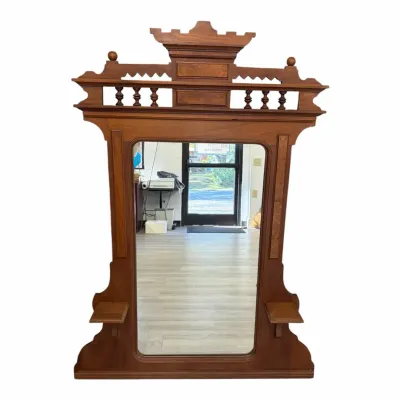 19th-century Victorian Wall Mirror