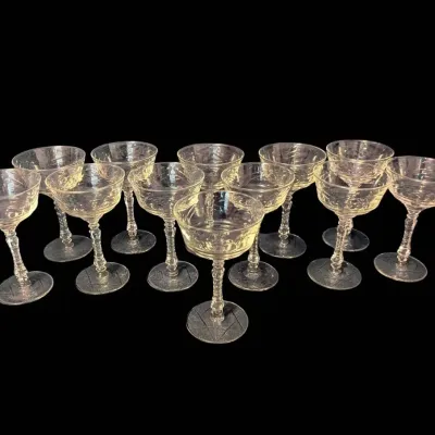 12 Glass Cocktail Goblets