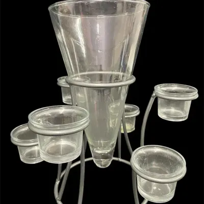 Penelope Candelaria Candles & Flowers Centerpiece Set 