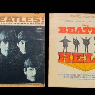 Vintage Beatles Albums- Meet The Beatles & The Beatles HELP 1 Of 4