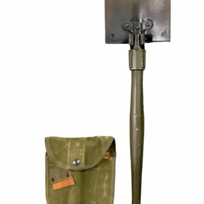 Vintage 1967 US Military AMES Folding Shovel w/ Cover