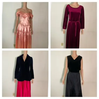 Nostalgic prom and chaperone clothing lot