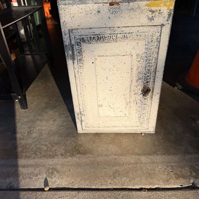 Antique metal pie/bread safe. 
