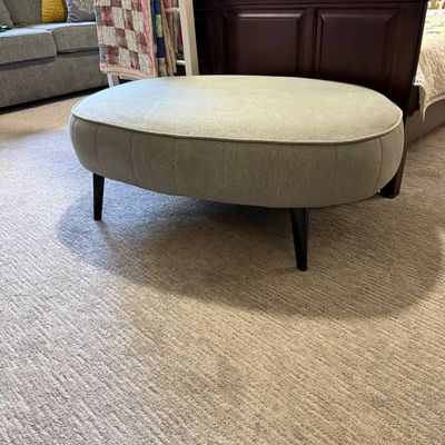 One of several "Hawley Designs" ottomans.