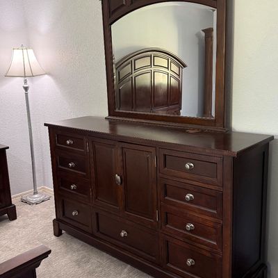Dresser with mirror