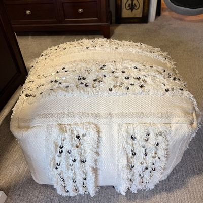 One of several "Hawley Designs" ottomans.