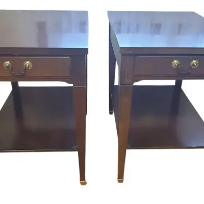 CK219 Pair Of End Tables With Drawers 