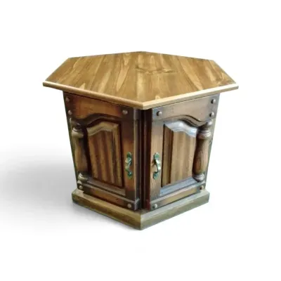 CK105 Hexagonal Wood End Table