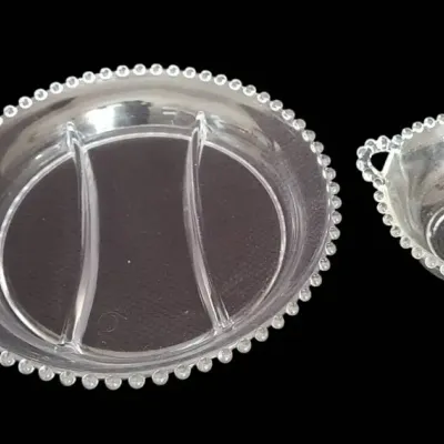 CK205 Imperial Glass Relish Dishes- Set of 2
