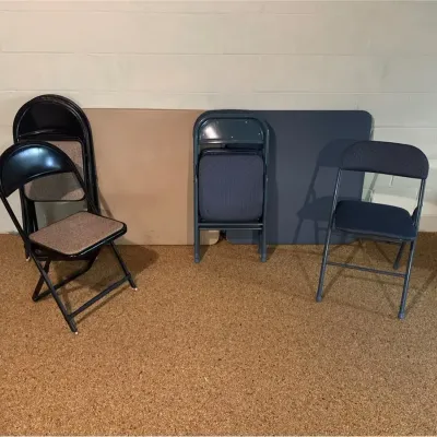 CK322 2 Sets Of Fold Up Tables And Chairs 