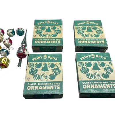 CK309 Vintage Shiny Brite Ornaments 