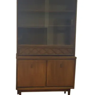 CK218 MCM China Hutch With Sliding Doors 