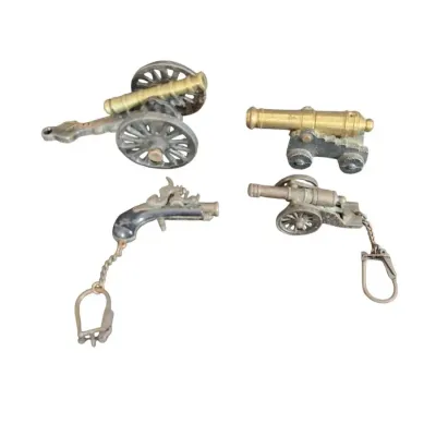 CK156 Vintage Cast Metal Model Cannons / Model Corsario Flintlock Pistol