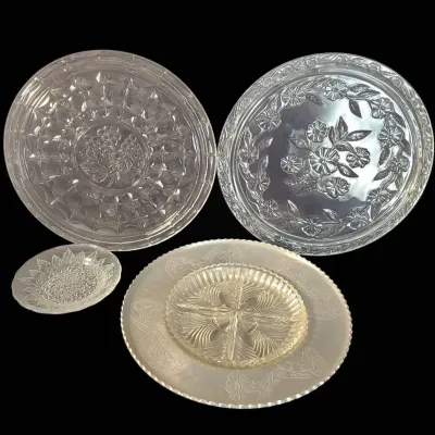 CK207 Vintage Glass Serving Pieces 