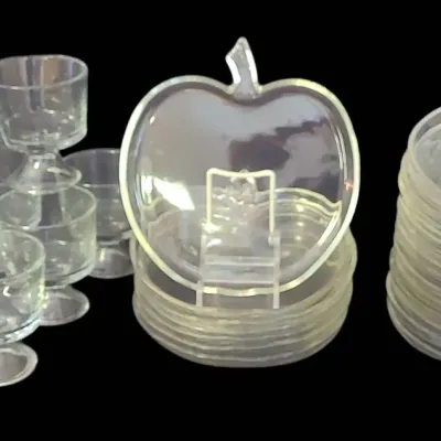 CK217 Collection Dessert Bowls & Apple Shaped Snack Plates